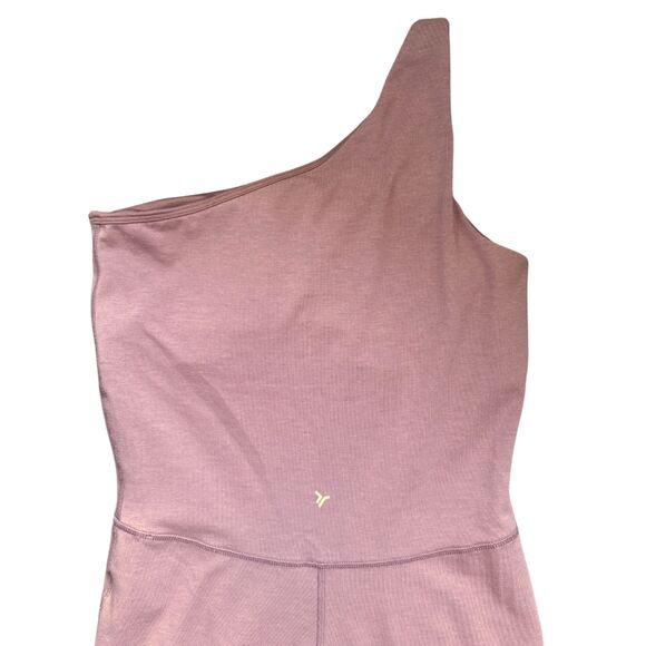 OLD NAVY Mauve Pink One Shoulder Powerchill Athletic Jumpsuit Women Medium NWOT - Picture 5 of 15